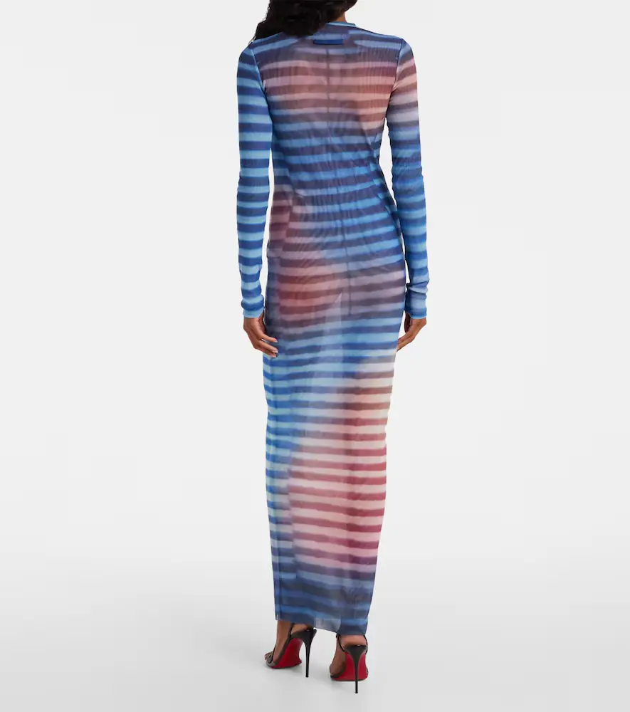 Jean Paul Gaultier Air striped tulle maxi dress | Thumbnail 2 Jean Paul Gaultier Air striped tulle maxi dress | Thumbnail 2
