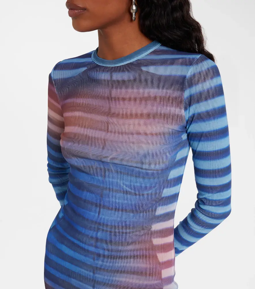 Jean Paul Gaultier Air striped tulle maxi dress | Thumbnail 3 Jean Paul Gaultier Air striped tulle maxi dress | Thumbnail 3