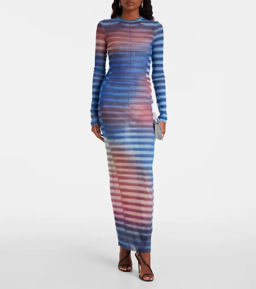 Jean Paul Gaultier Air striped tulle maxi dress | Thumbnail 5 Jean Paul Gaultier Air striped tulle maxi dress | Thumbnail 5