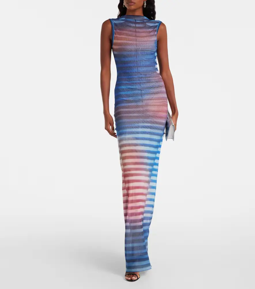 Jean Paul Gaultier Air striped tulle maxi dress | Thumbnail 3 Jean Paul Gaultier Air striped tulle maxi dress | Thumbnail 3