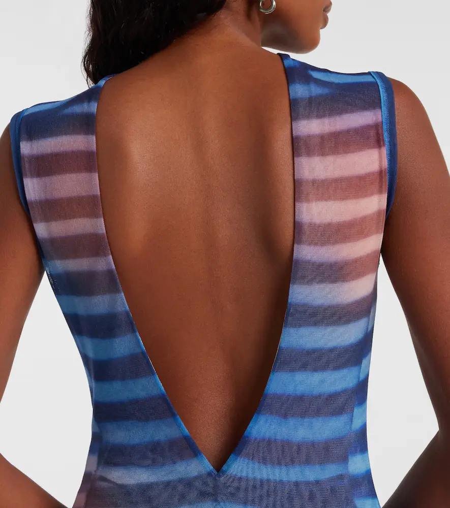 Jean Paul Gaultier Air striped tulle maxi dress | Thumbnail 4 Jean Paul Gaultier Air striped tulle maxi dress | Thumbnail 4