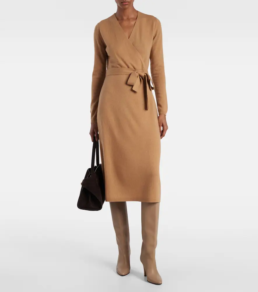 Jardin des Orangers Wool and cashmere wrap dress | Thumbnail 5 Jardin des Orangers Wool and cashmere wrap dress | Thumbnail 5