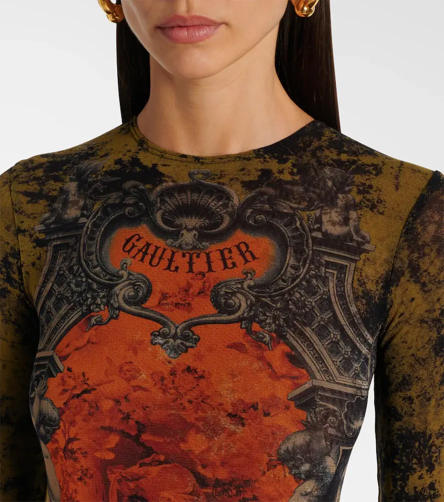 Jean Paul Gaultier Médallion printed mesh catsuit | Thumbnail 5