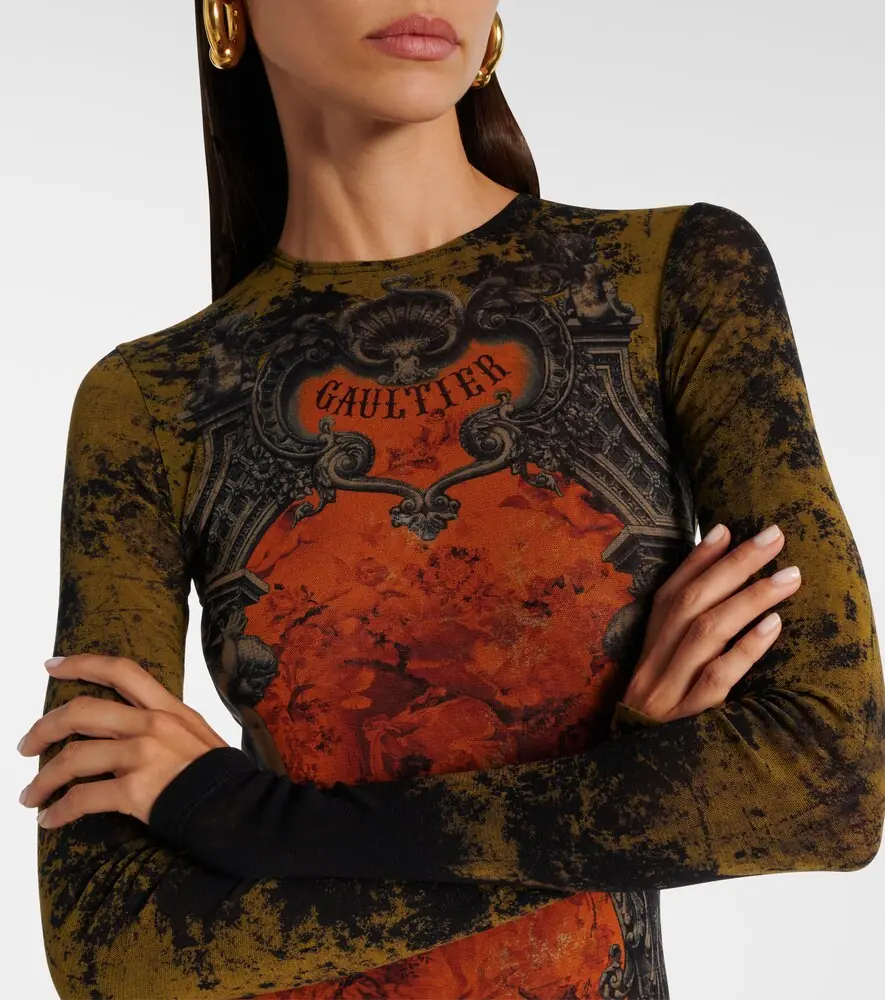 Jean Paul Gaultier Médallion printed mesh catsuit | Thumbnail 6
