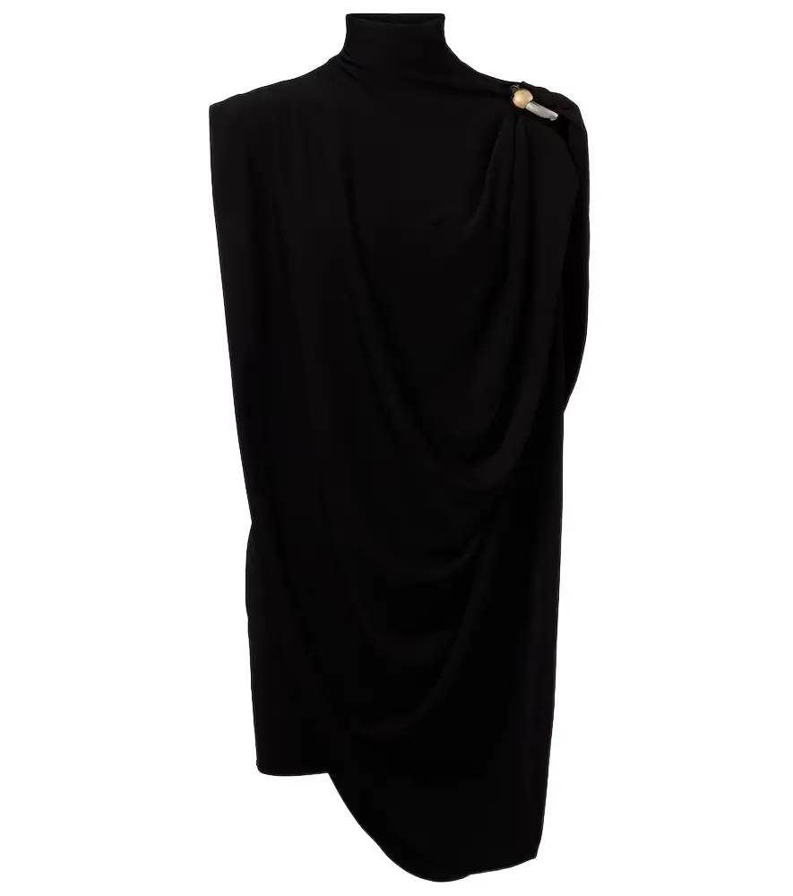 Jean Paul Gaultier Draped embellished jersey minidress | Image 1 Jean Paul Gaultier Draped embellished jersey minidress | Image 1