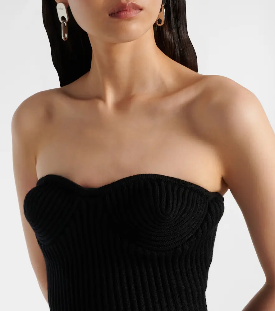 Jean Paul Gaultier Ribbed-knit wool-blend corset | Thumbnail 2 Jean Paul Gaultier Ribbed-knit wool-blend corset | Thumbnail 2