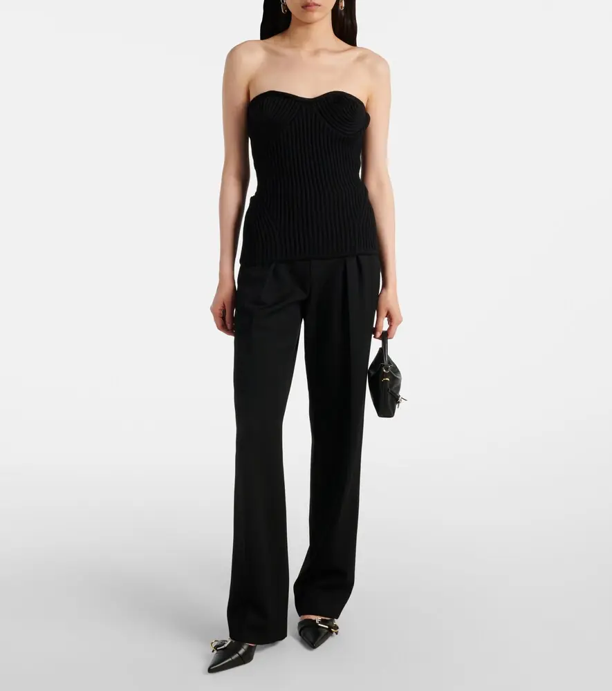 Jean Paul Gaultier Ribbed-knit wool-blend corset | Thumbnail 4 Jean Paul Gaultier Ribbed-knit wool-blend corset | Thumbnail 4