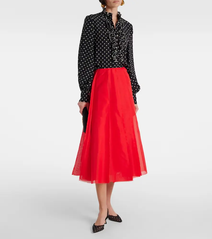 Manolo Blahnik Carolyne 50 polka-dot mesh slingback pumps | Thumbnail 5 Manolo Blahnik Carolyne 50 polka-dot mesh slingback pumps | Thumbnail 5