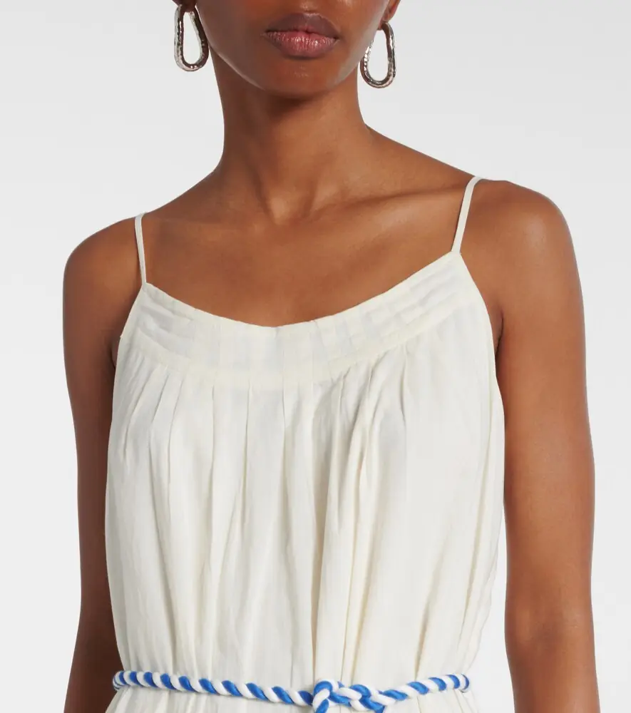 Velvet Juliette embroidered cotton midi dress | Thumbnail 5