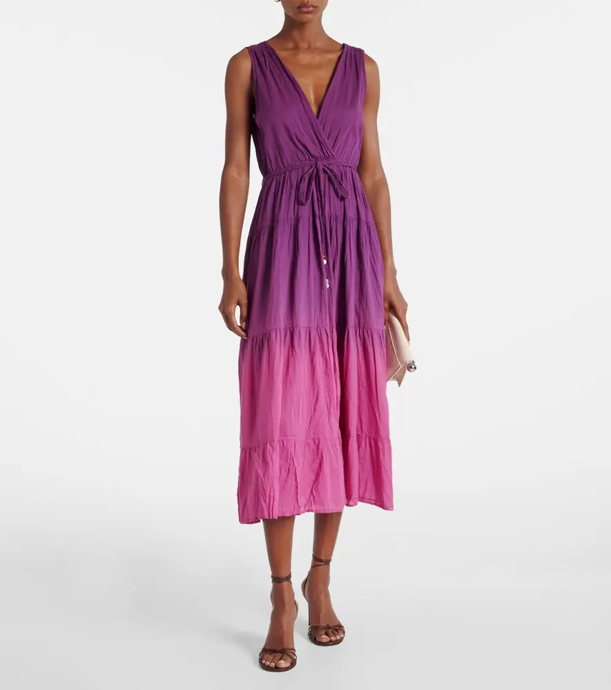 Velvet Marilyn cotton voile midi dress | Thumbnail 3