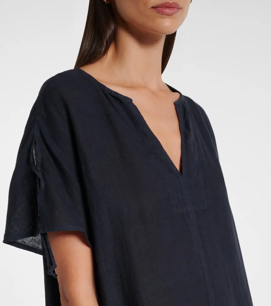 Velvet Maeve linen midi dress | Thumbnail 4
