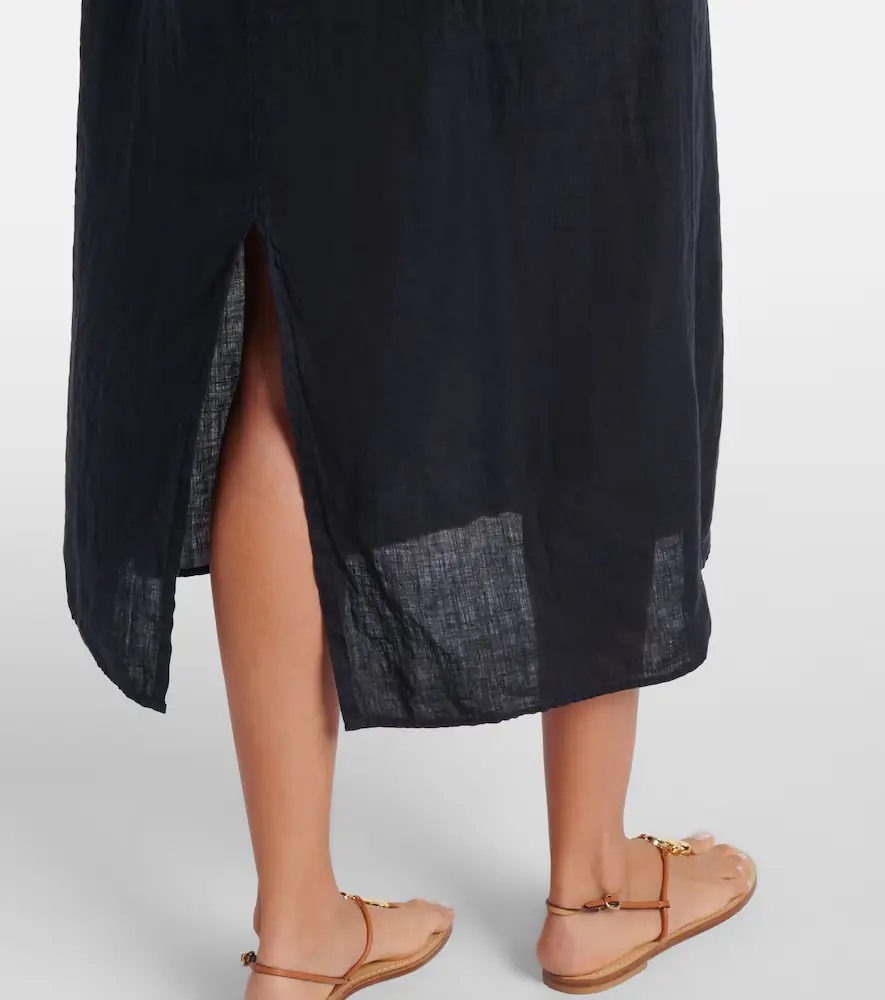 Velvet Maeve linen midi dress | Thumbnail 6