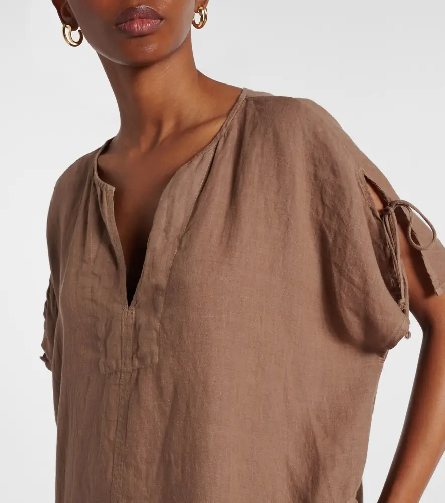 Velvet Maeve linen kaftan | Thumbnail 5
