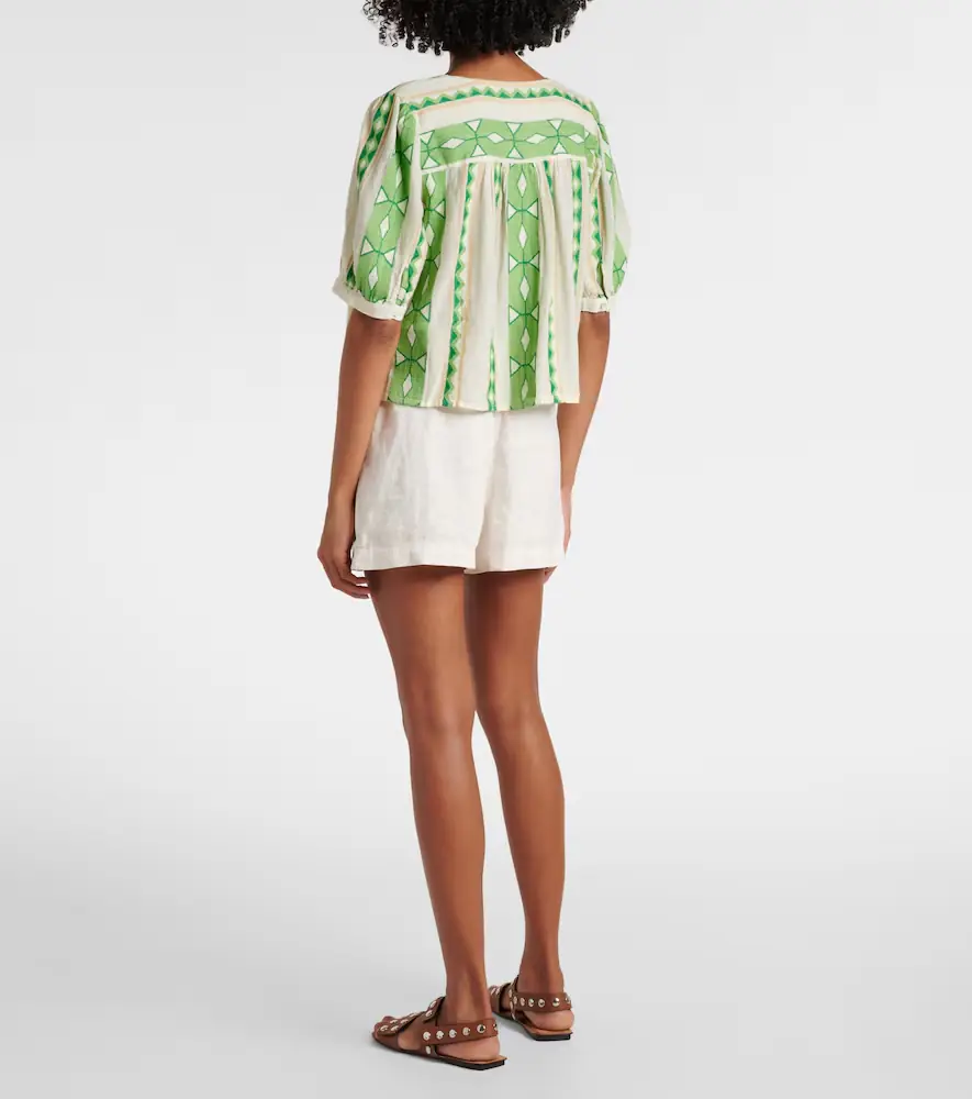 Velvet Marissa cotton jacquard blouse | Thumbnail 2