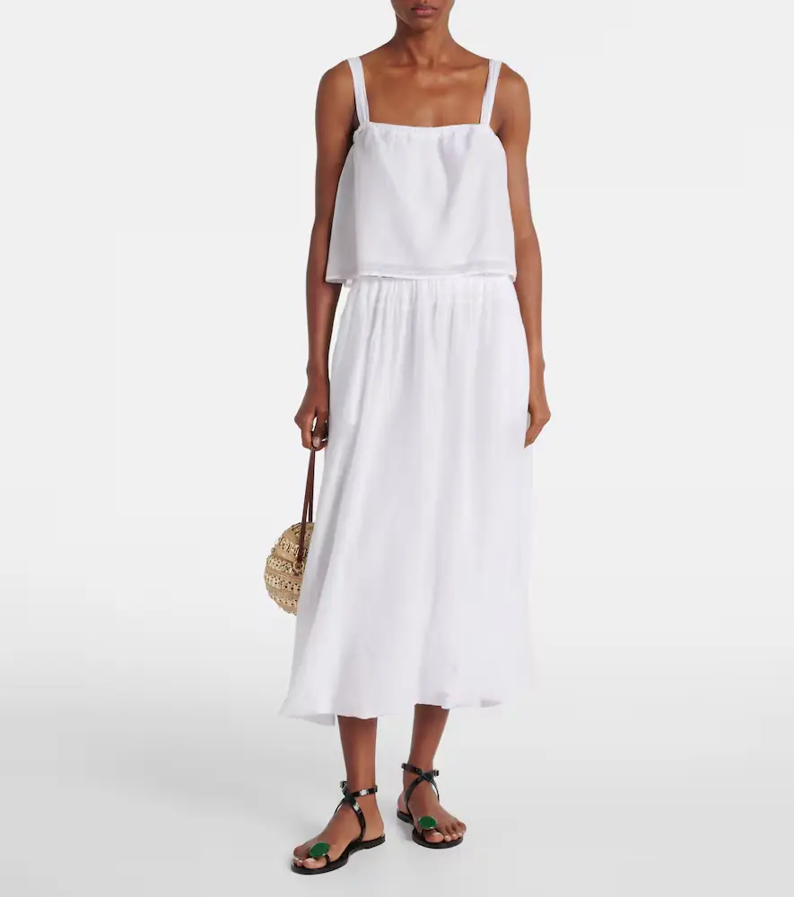 Velvet Ines cotton and silk voile maxi skirt | Thumbnail 5 Velvet Ines cotton and silk voile maxi skirt | Thumbnail 5