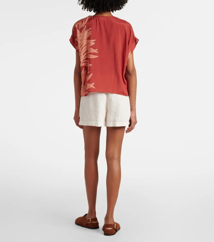 Velvet Naomi embroidered printed top | Thumbnail 5