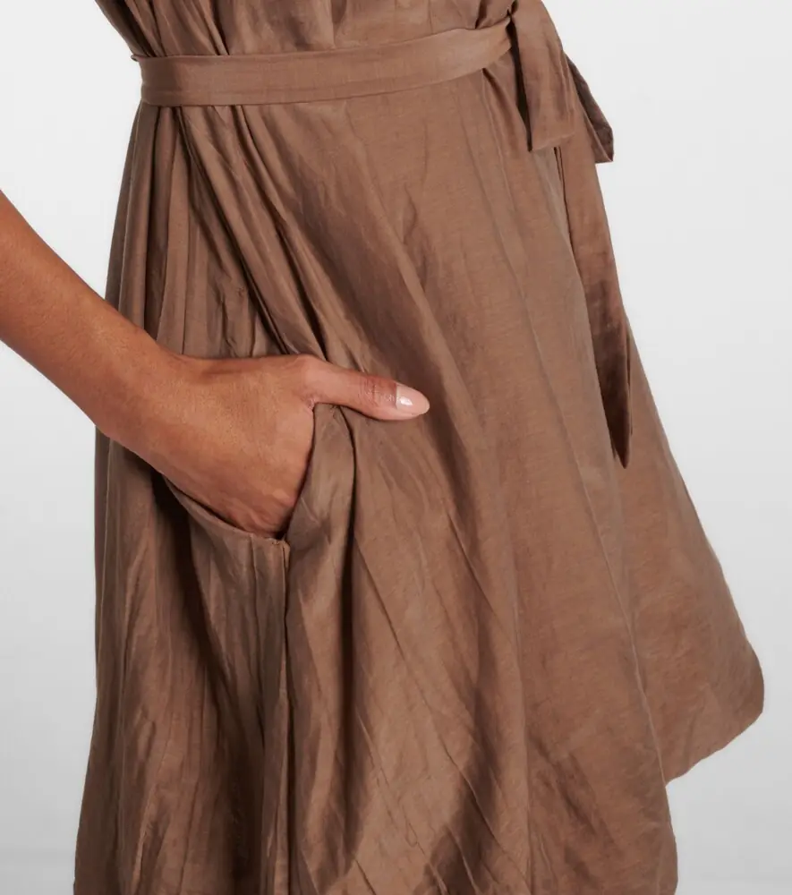 Velvet Margot cotton and silk voile minidress | Thumbnail 2