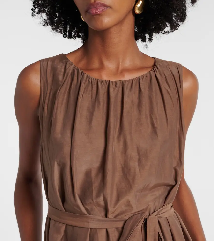 Velvet Margot cotton and silk voile minidress | Thumbnail 3