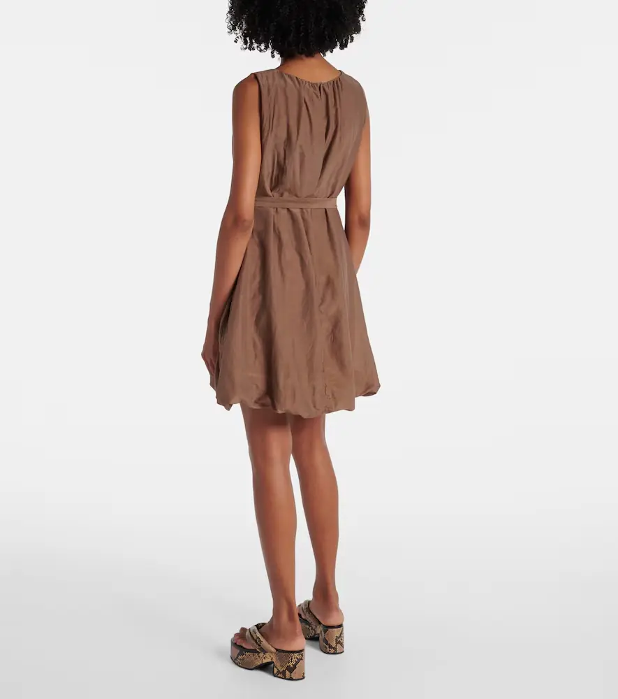 Velvet Margot cotton and silk voile minidress | Thumbnail 5