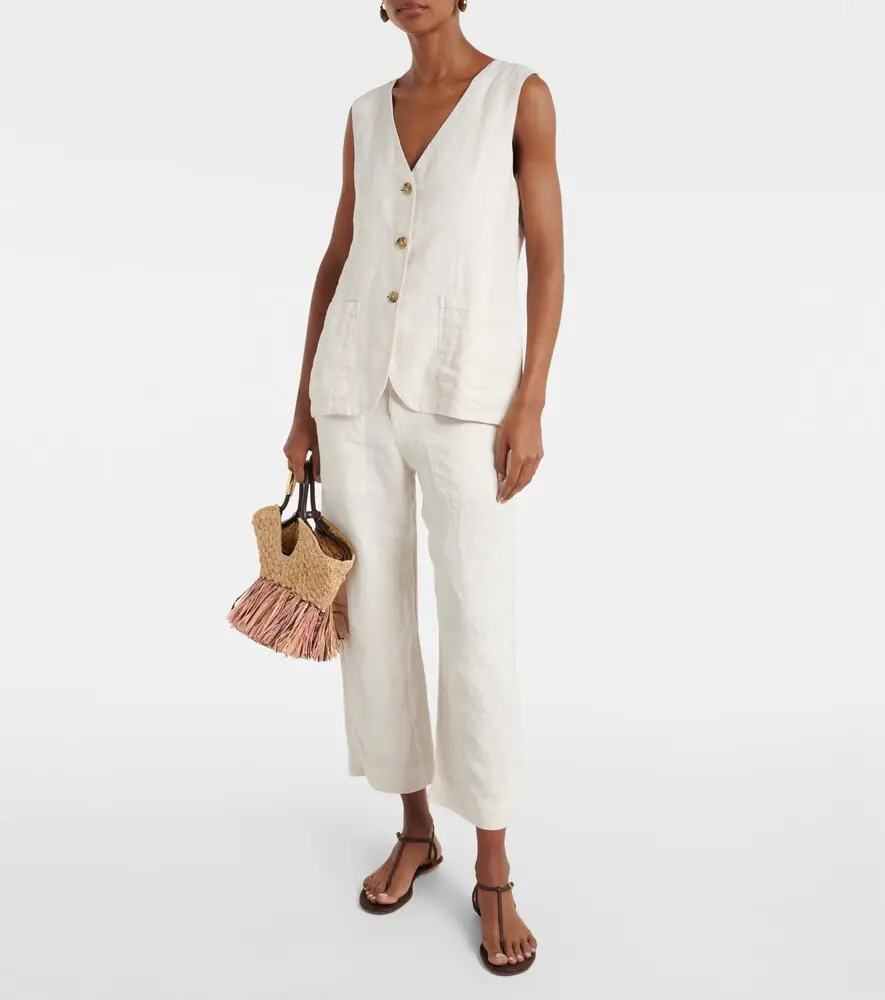 Velvet Acie linen vest | Thumbnail 3 Velvet Acie linen vest | Thumbnail 3