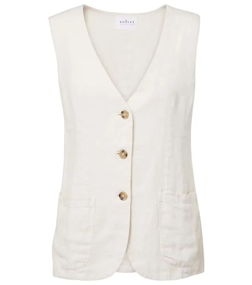 Velvet Acie linen vest