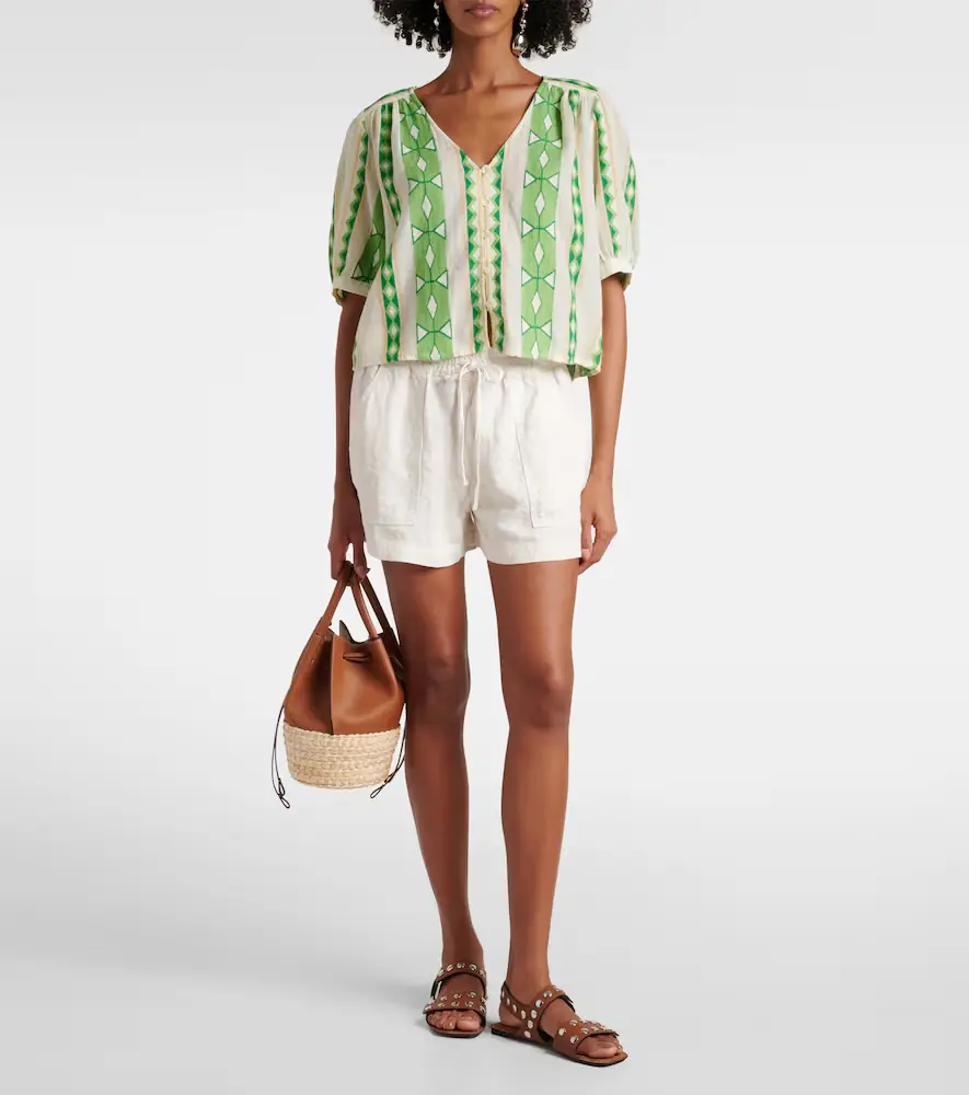 Velvet Sutton linen shorts | Thumbnail 2 Velvet Sutton linen shorts | Thumbnail 2