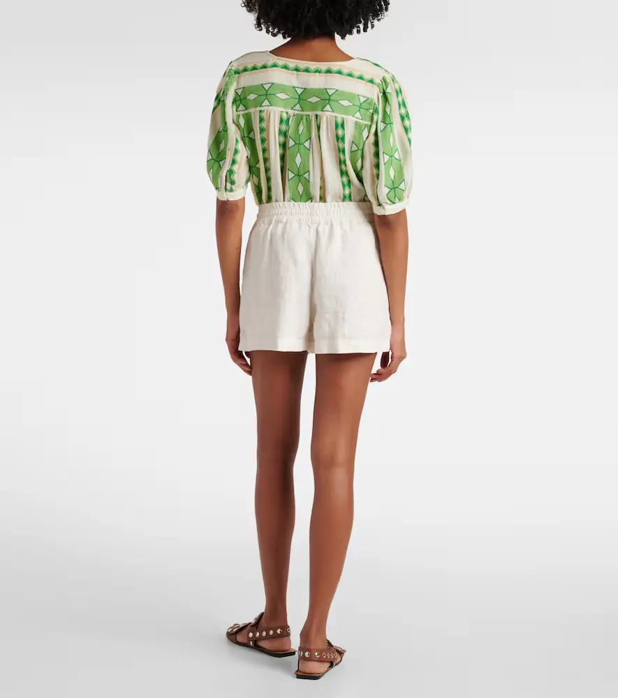 Velvet Sutton linen shorts | Thumbnail 3 Velvet Sutton linen shorts | Thumbnail 3