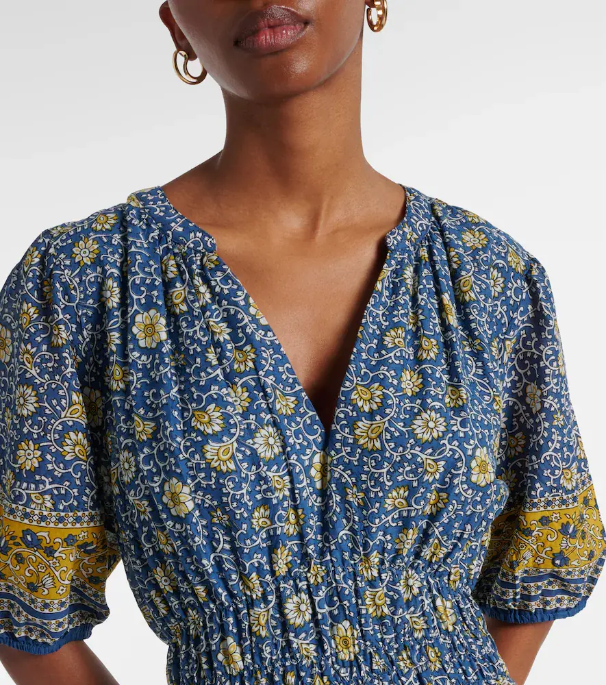 Velvet Natalia floral cotton maxi dress | Thumbnail 4