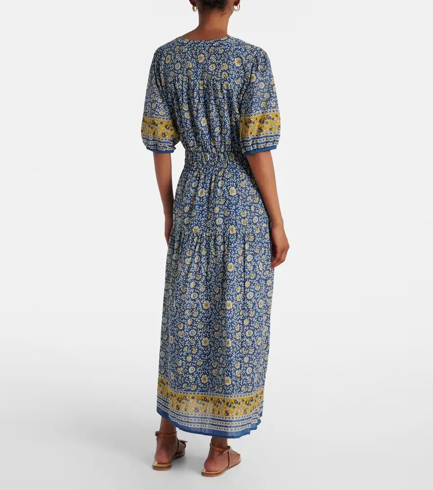 Velvet Natalia floral cotton maxi dress | Thumbnail 5