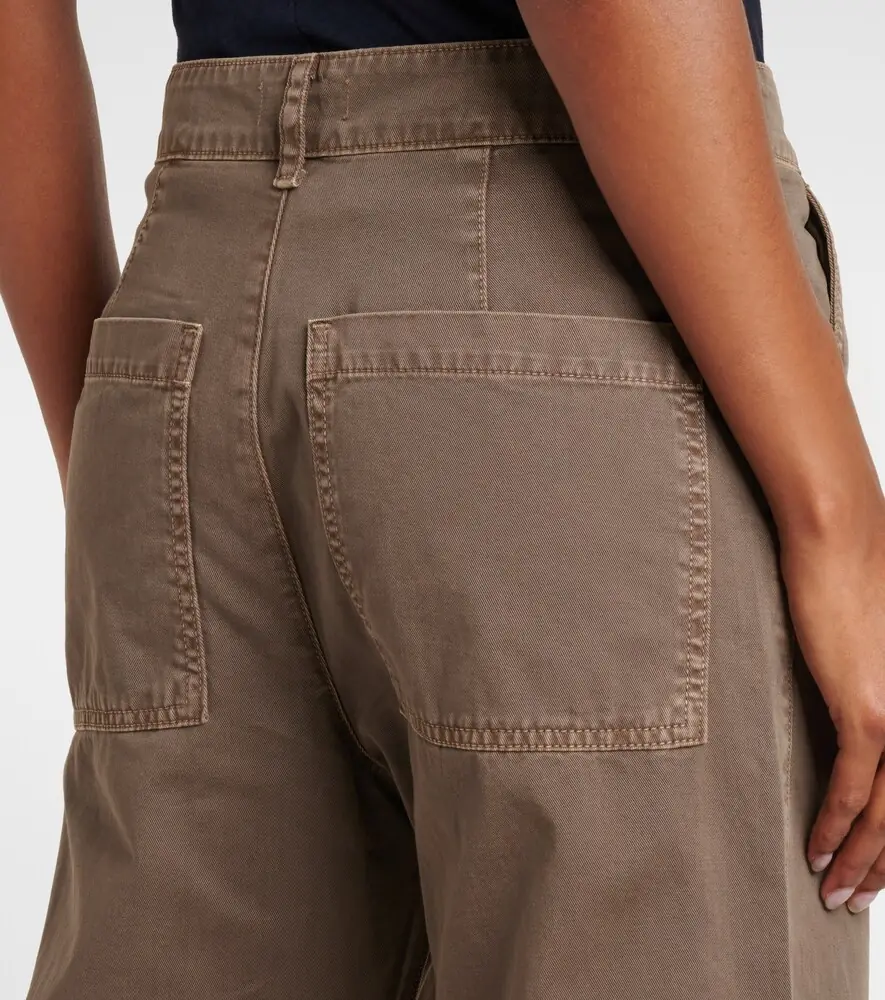 Velvet Alexis cotton twill barrel-leg pants | Thumbnail 5