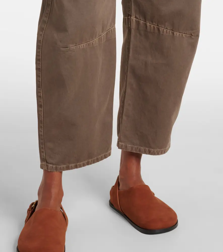 Velvet Alexis cotton twill barrel-leg pants | Thumbnail 6