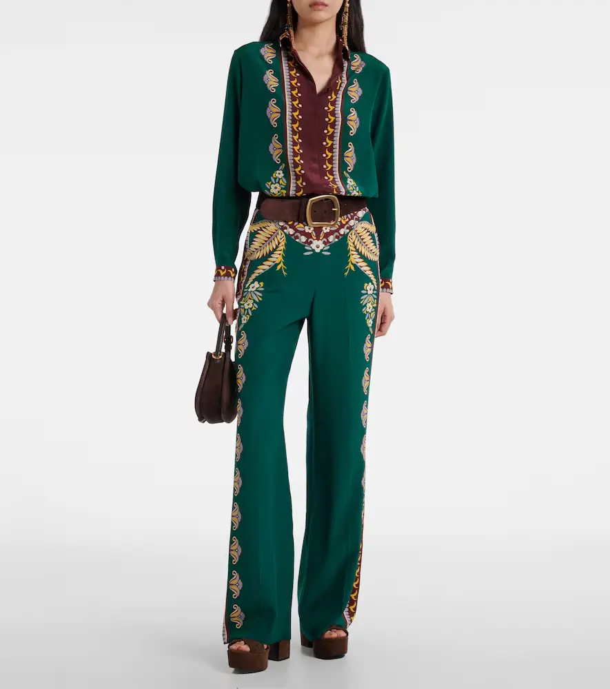 Etro Printed oversized silk shirt | Thumbnail 4