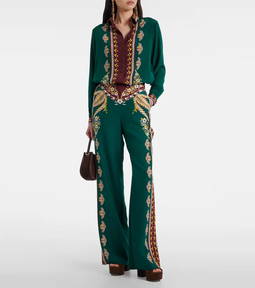 Etro Printed oversized silk shirt | Thumbnail 7