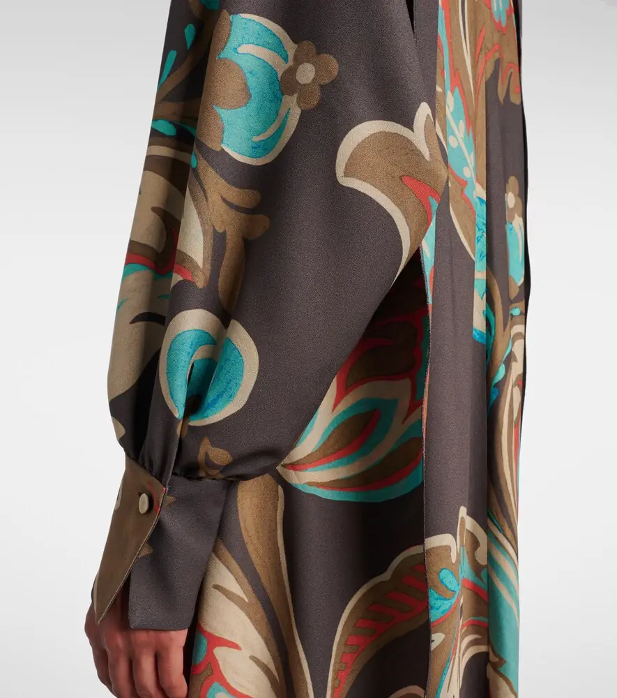 Etro Printed asymmetric maxi dress | Thumbnail 3