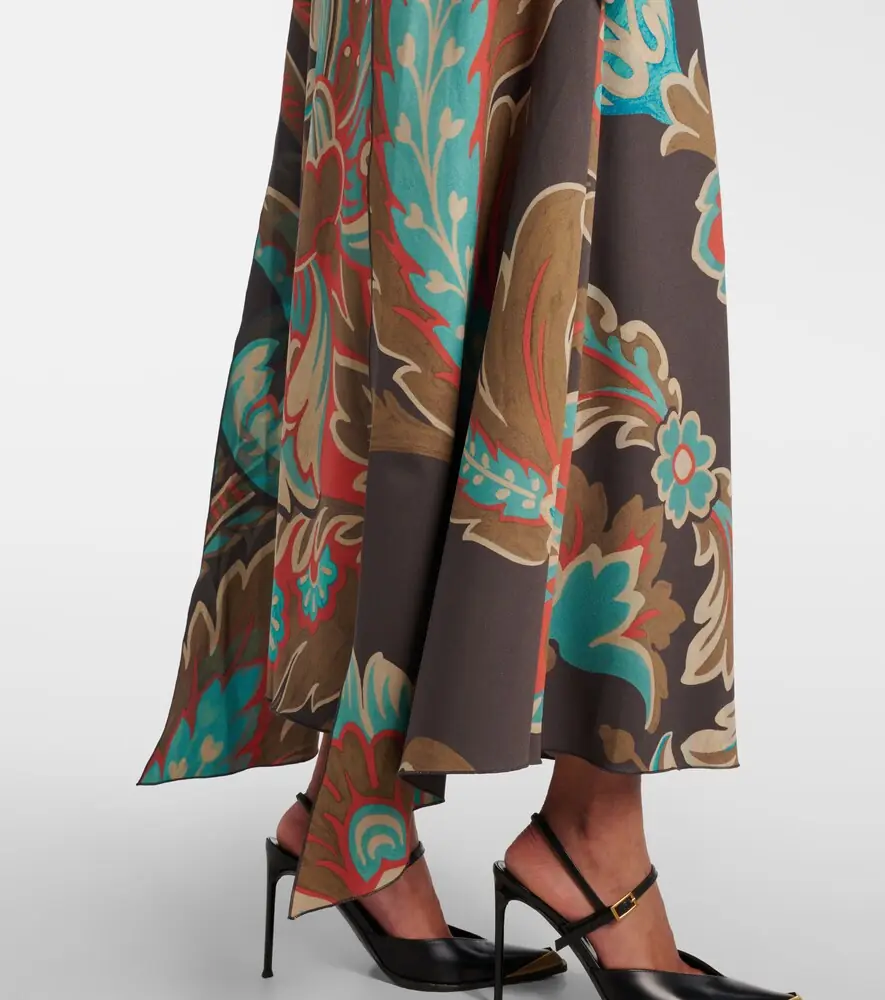 Etro Printed asymmetric maxi dress | Thumbnail 6