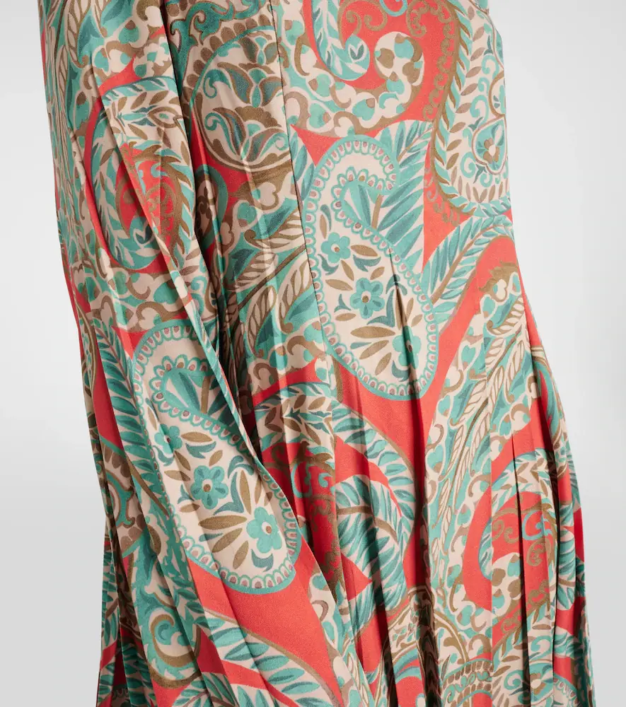 Etro Paisley pleated minidress | Thumbnail 3