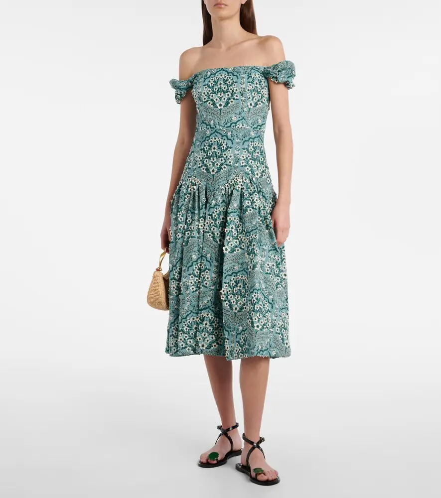 Agua by Agua Bendita Siembra embroidered cotton midi dress | Thumbnail 4 Agua by Agua Bendita Siembra embroidered cotton midi dress | Thumbnail 4