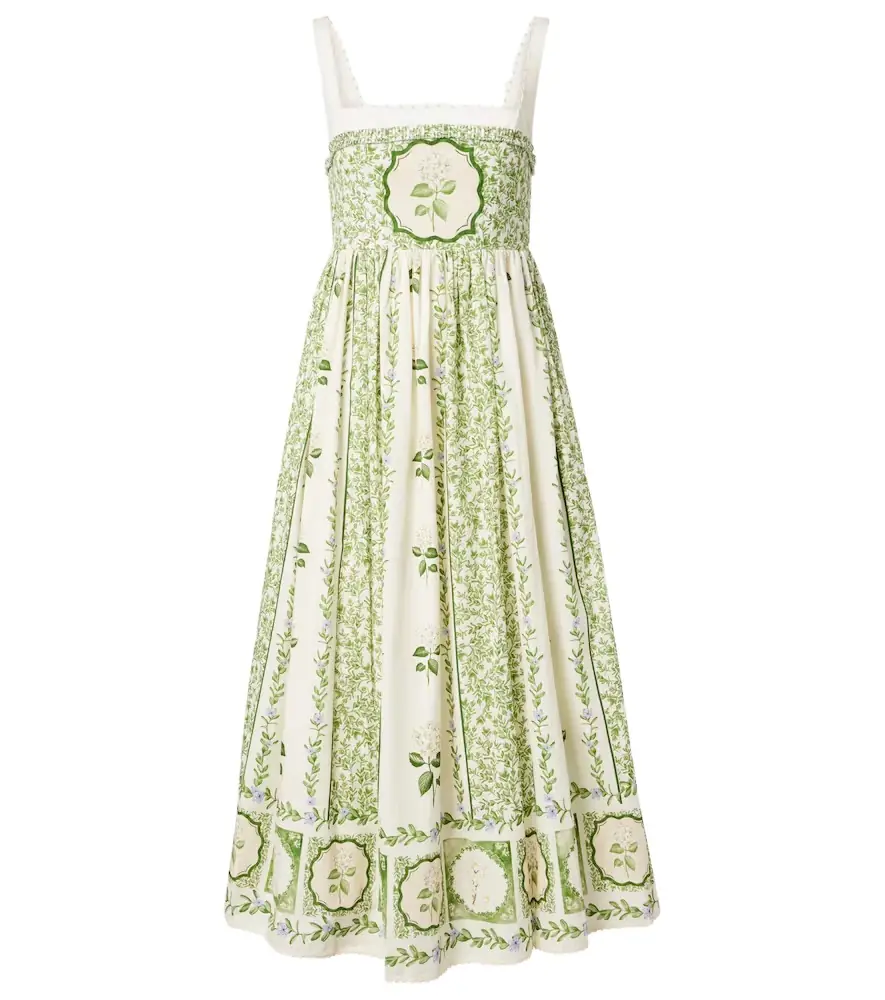 Agua by Agua Bendita Barbara floral cotton midi dress | Image 1 Agua by Agua Bendita Barbara floral cotton midi dress | Image 1