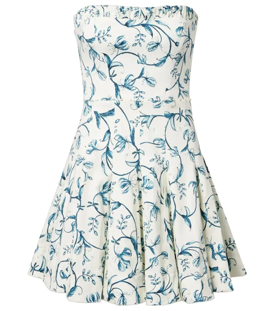 Agua by Agua Bendita Caudal strapless cotton-blend minidress | Image 1 Agua by Agua Bendita Caudal strapless cotton-blend minidress | Image 1