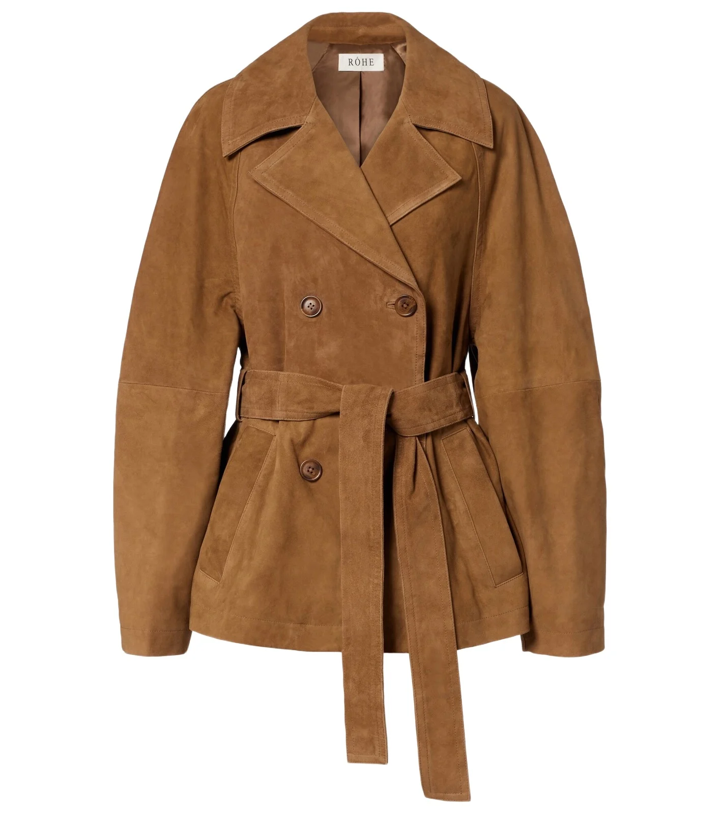 Belted suede jacket Belted suede jacket
