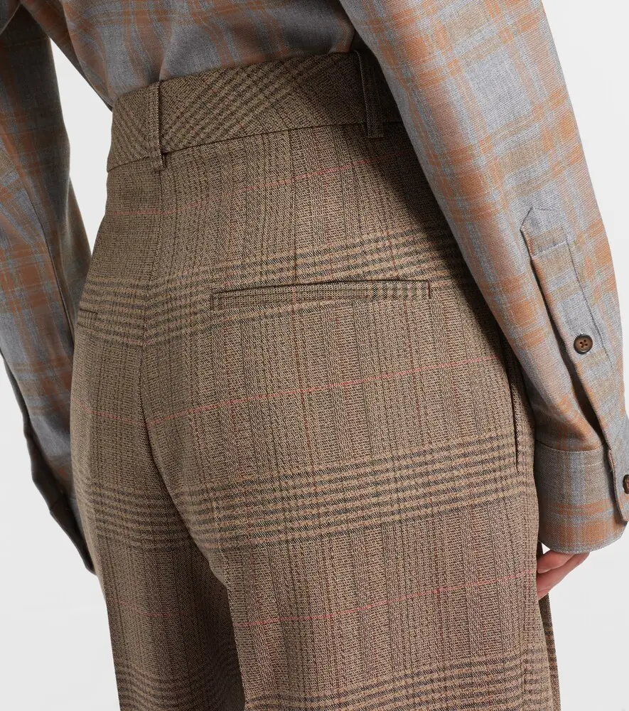 RÓHE Róhe Checked virgin wool straight pants | Thumbnail 2