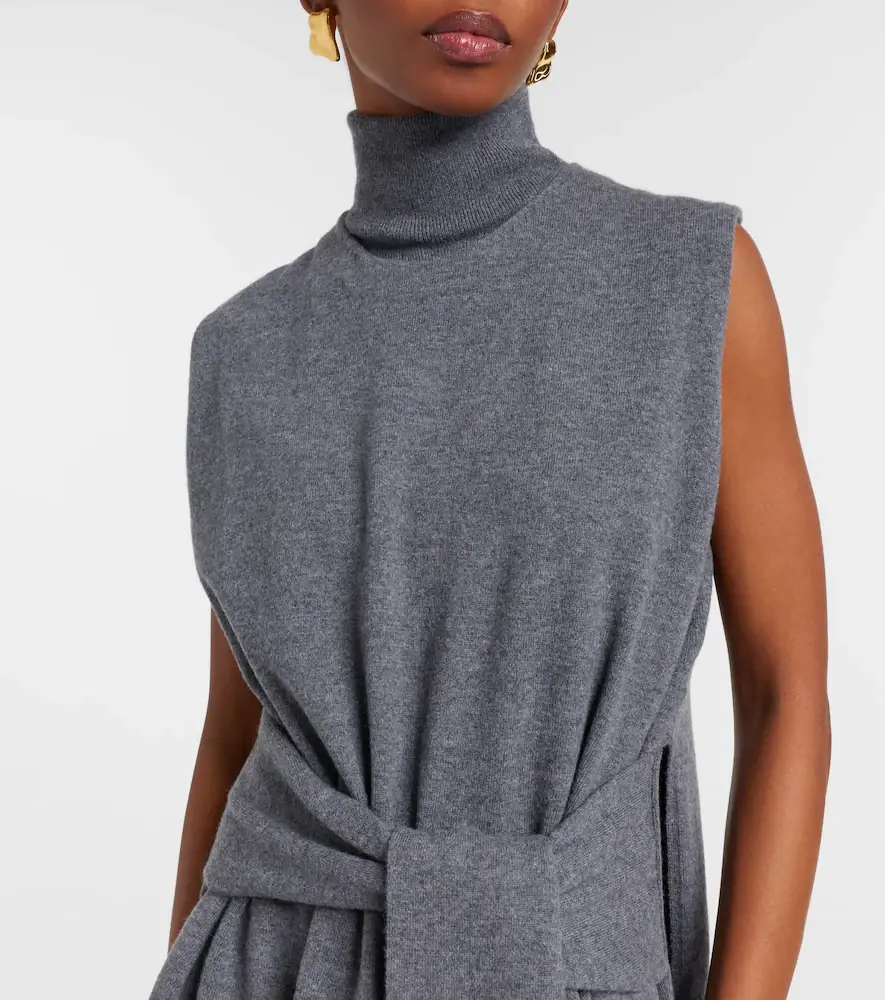 RÓHE Róhe Layered wool and cashmere-blend midi dress | Thumbnail 3