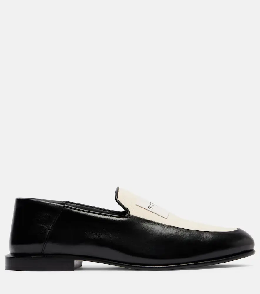 Givenchy Label leather and canvas loafers | Thumbnail 2 Givenchy Label leather and canvas loafers | Thumbnail 2
