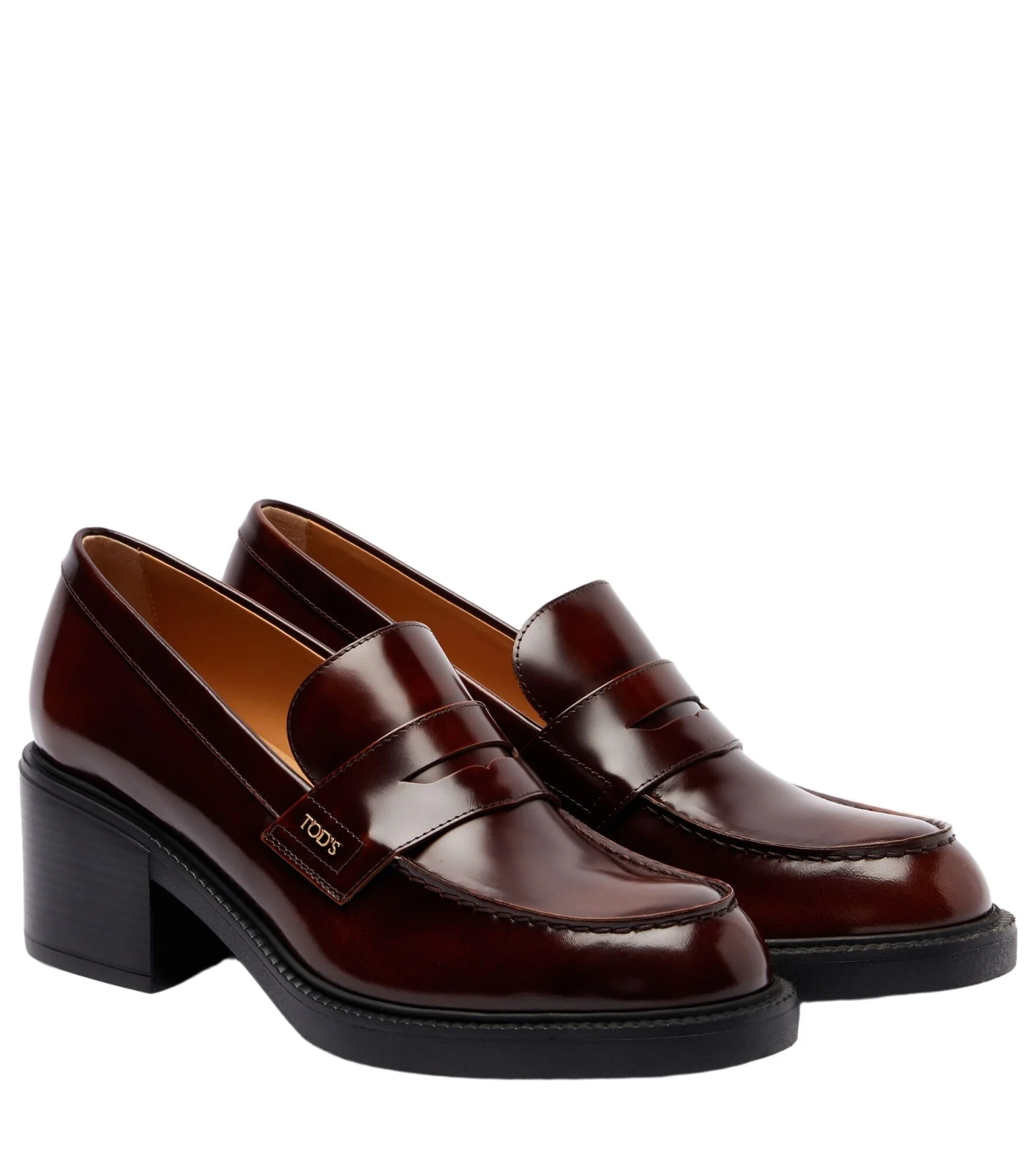 Leather loafer pumps Leather loafer pumps