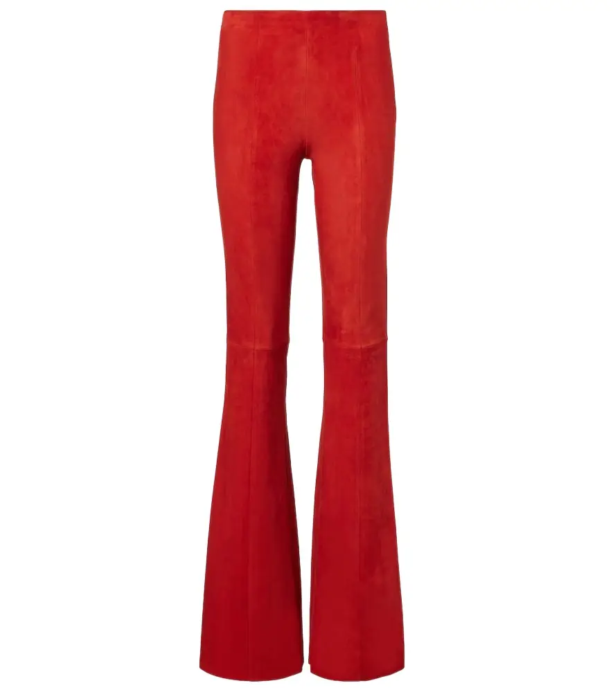 STOULS Gege high-rise suede flared pants | Image 1 STOULS Gege high-rise suede flared pants | Image 1