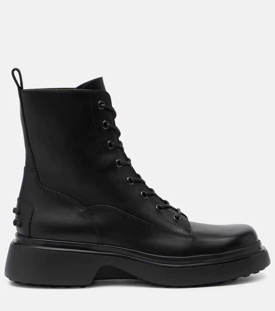 Tod's Leather combat boots | Thumbnail 4