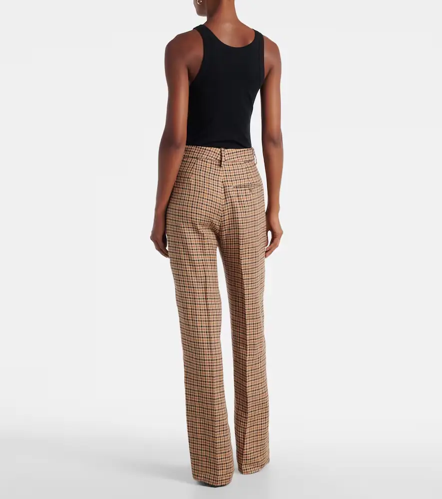Polo Ralph Lauren Checked linen straight pants | Thumbnail 2 Polo Ralph Lauren Checked linen straight pants | Thumbnail 2