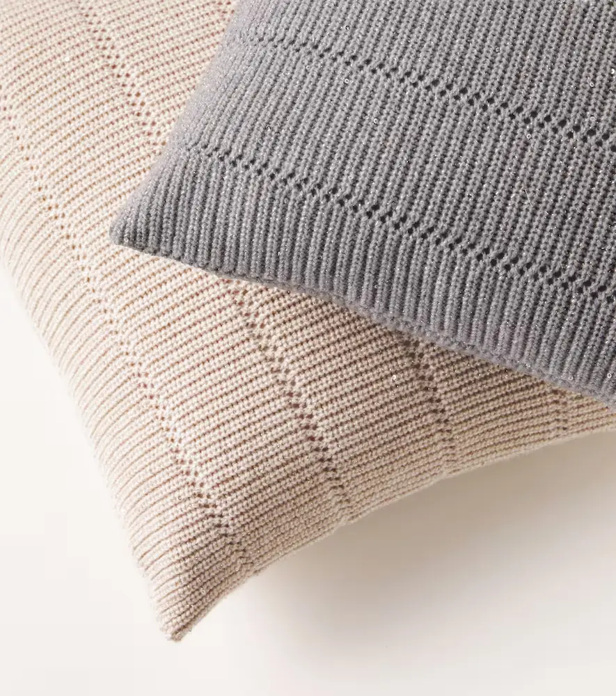 Brunello Cucinelli Cashmere and wool cushion | Thumbnail 2
