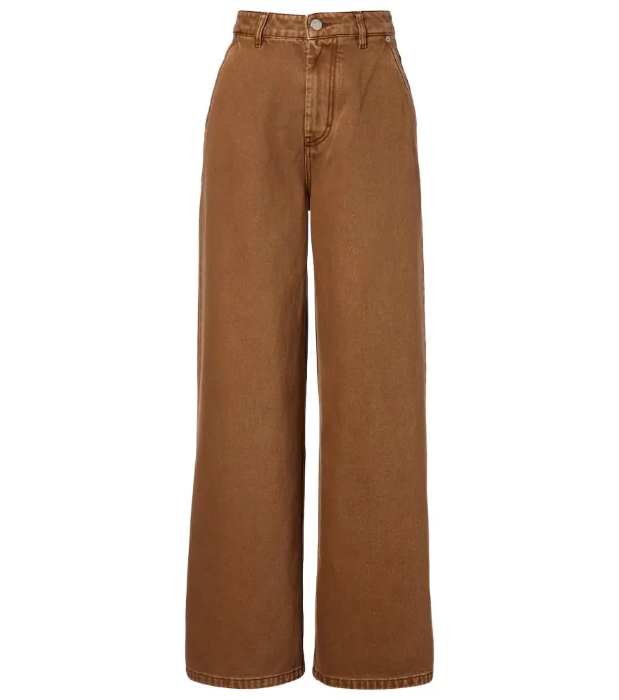 Ami Paris Cotton twill wide-leg pants | Image 1 Ami Paris Cotton twill wide-leg pants | Image 1