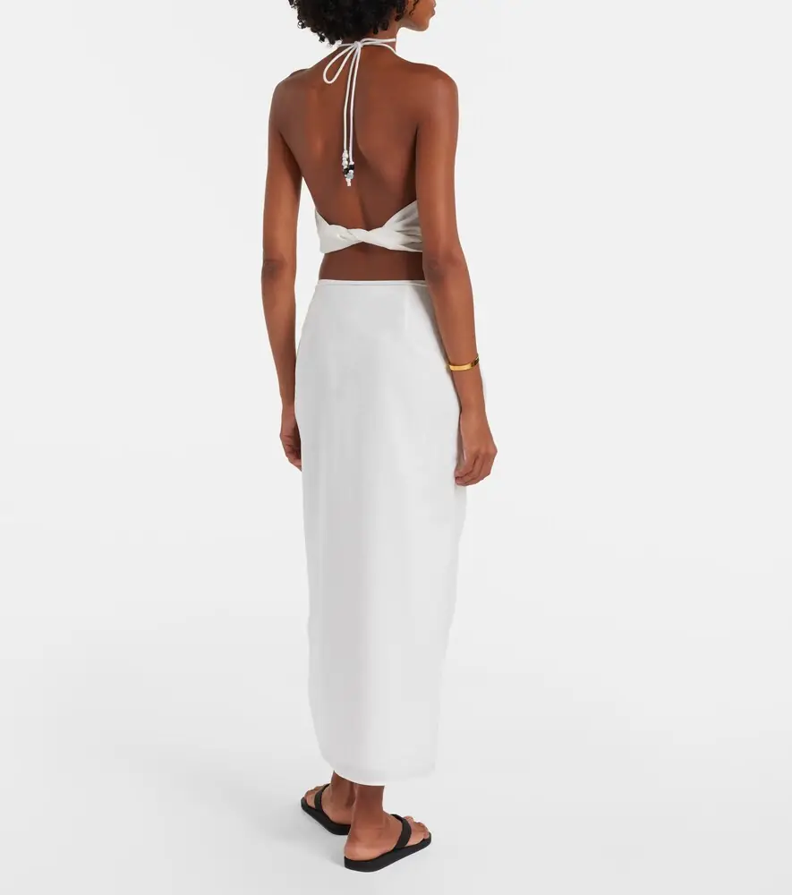 SIR. Azura cotton wrap skirt | Thumbnail 4